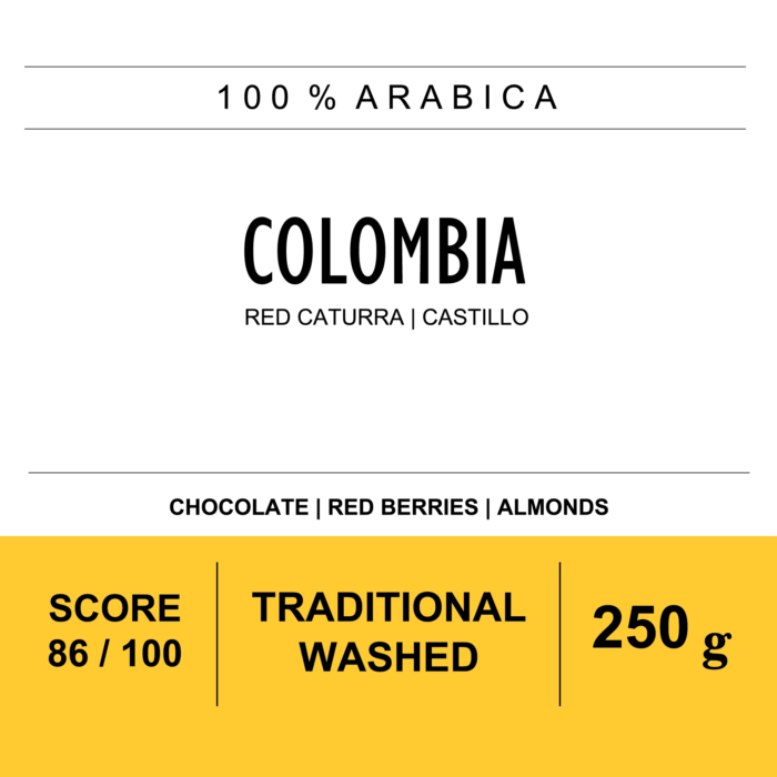 Прясно изпечено специално кафе на зърна арабика Колумбия Толима